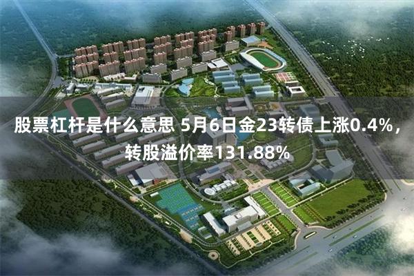 股票杠杆是什么意思 5月6日金23转债上涨0.4%，转股溢价率131.88%